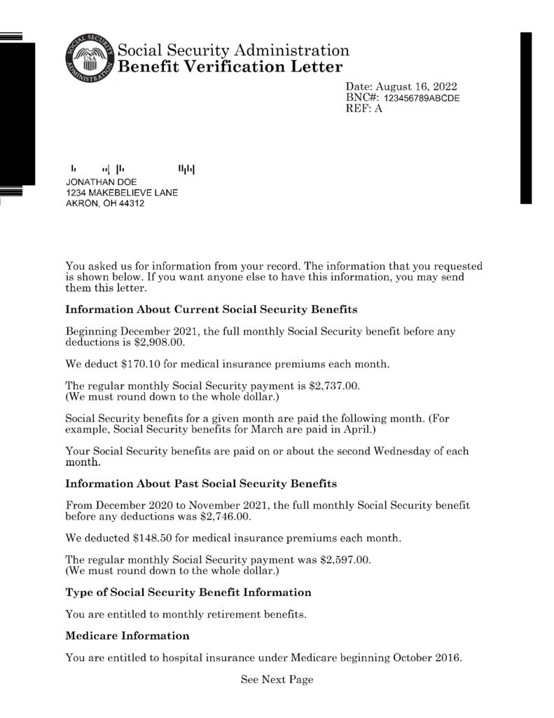 2024 Social Security Increase Letter Format Pdf Abbye Annissa