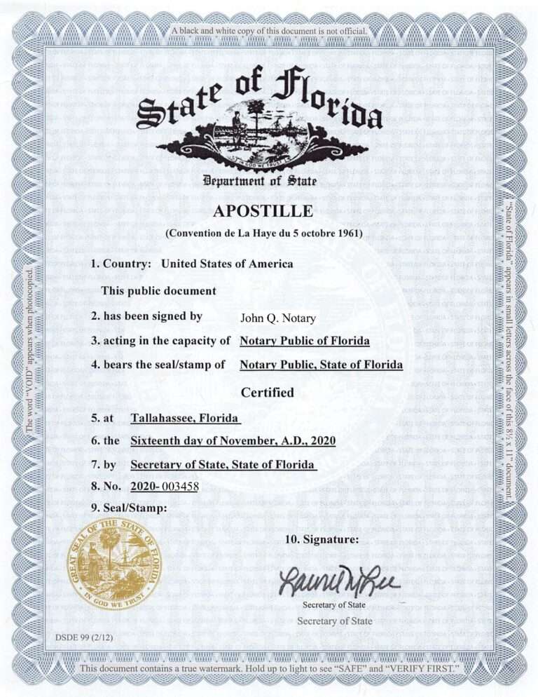 Apostille la carta de prestaciones de la Seguridad Social