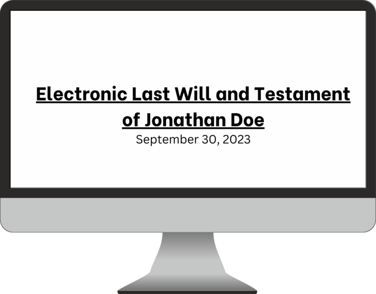 Electronic Wills