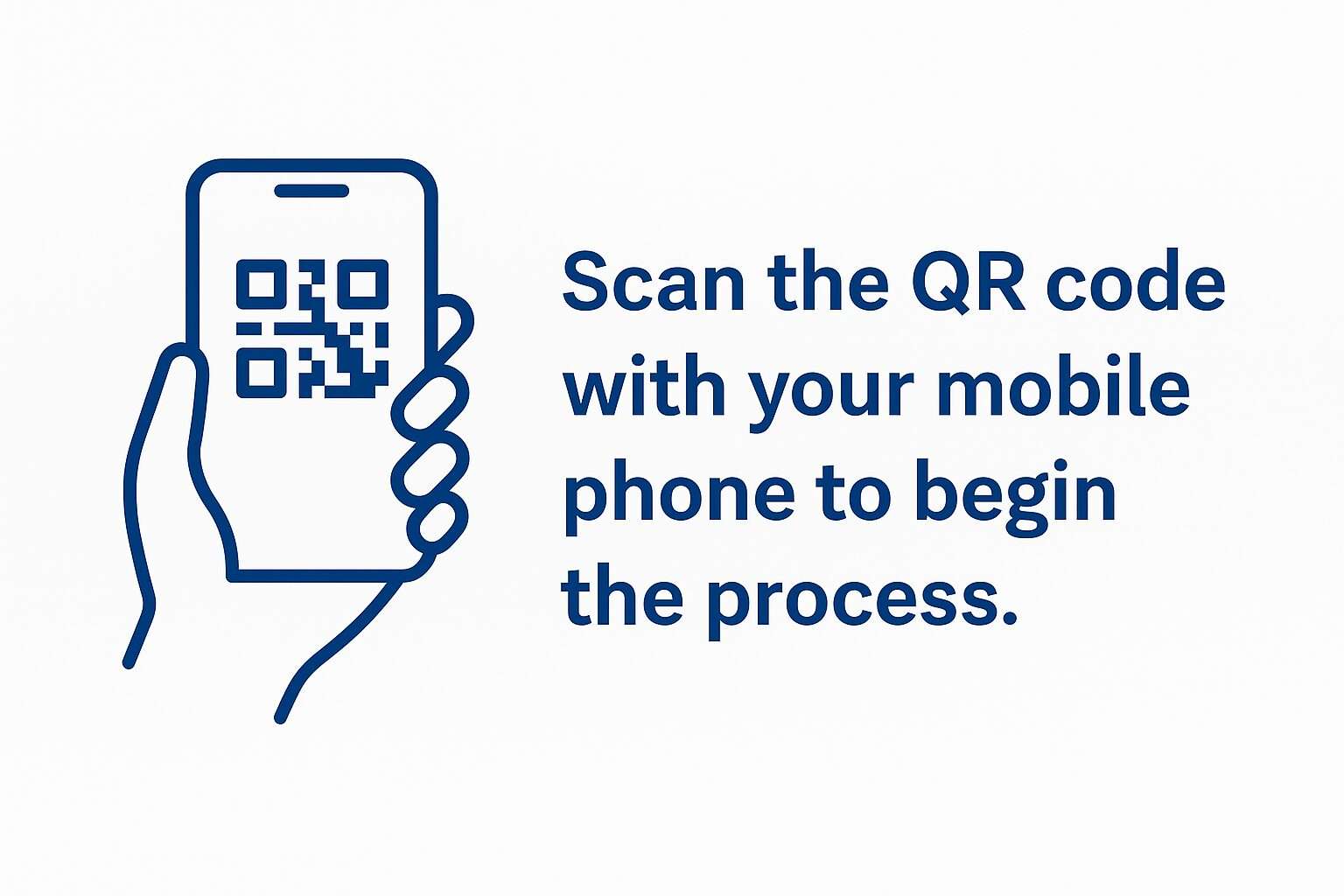 Scan with phone to begin