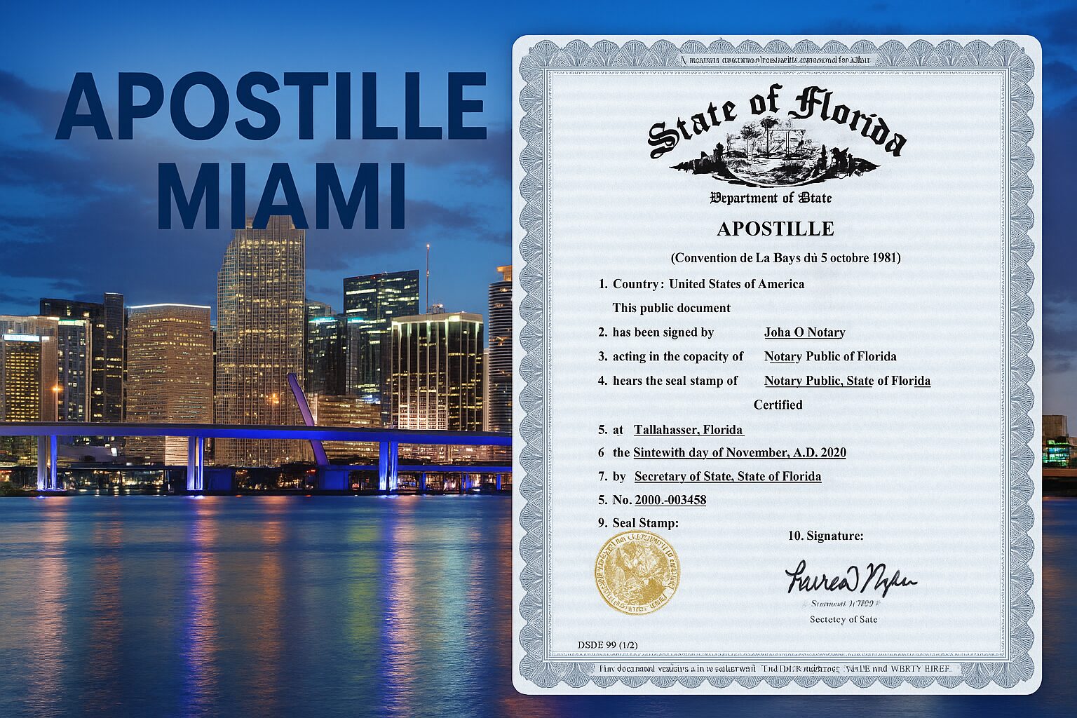 Apostille Service for Miami and South Florida