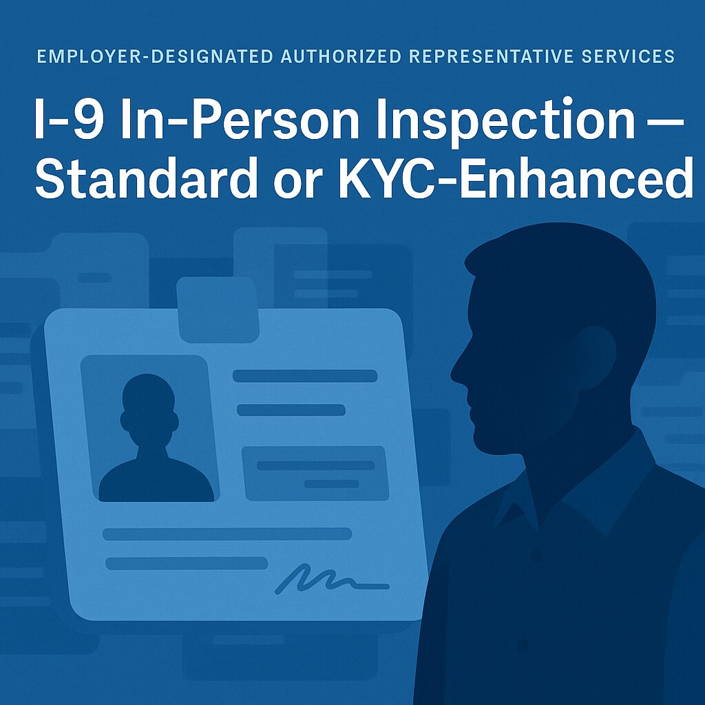I-9 In-Person ID Inspection for Employers
