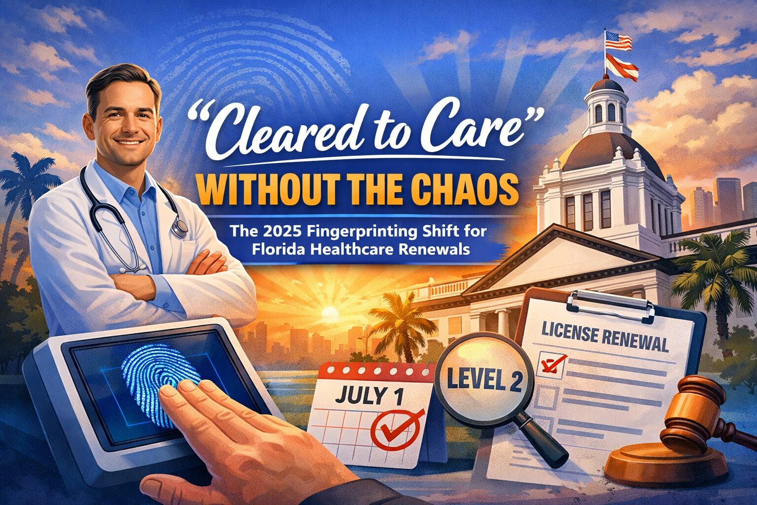 LiveScan required for Florida healthcare license renewal